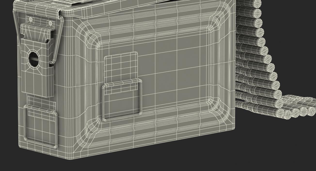 3D Machine Gun Ammunition Box