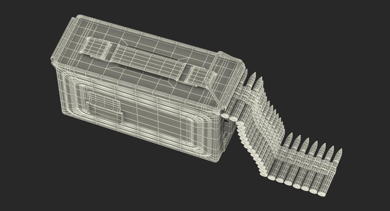 3D Machine Gun Ammunition Box