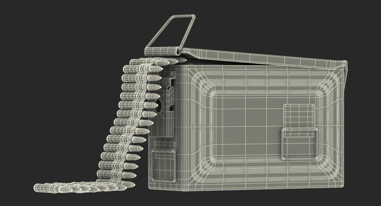 3D Machine Gun Ammunition Box