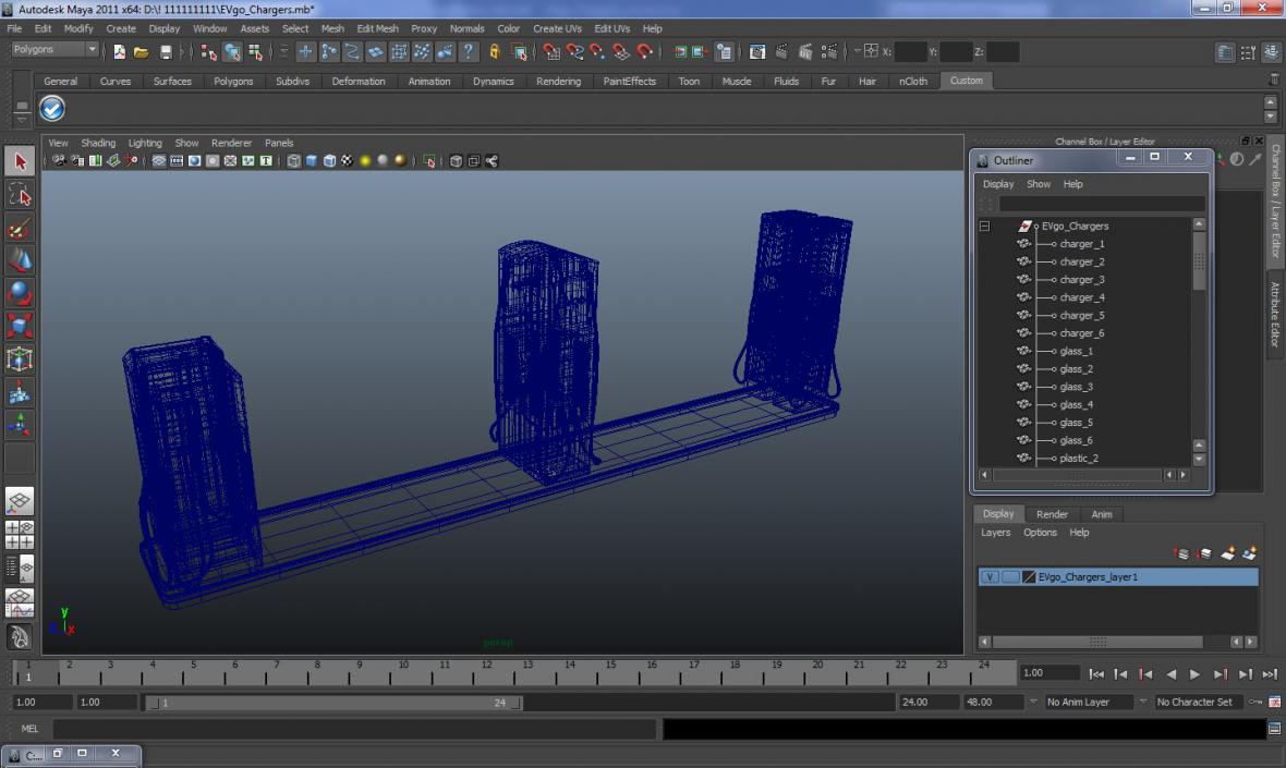 3D EVgo Chargers model