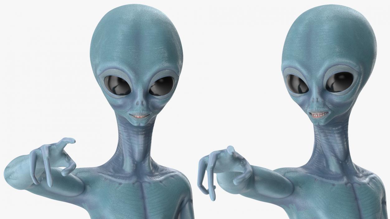 3D Humanoid Aliens Rigged Collection model