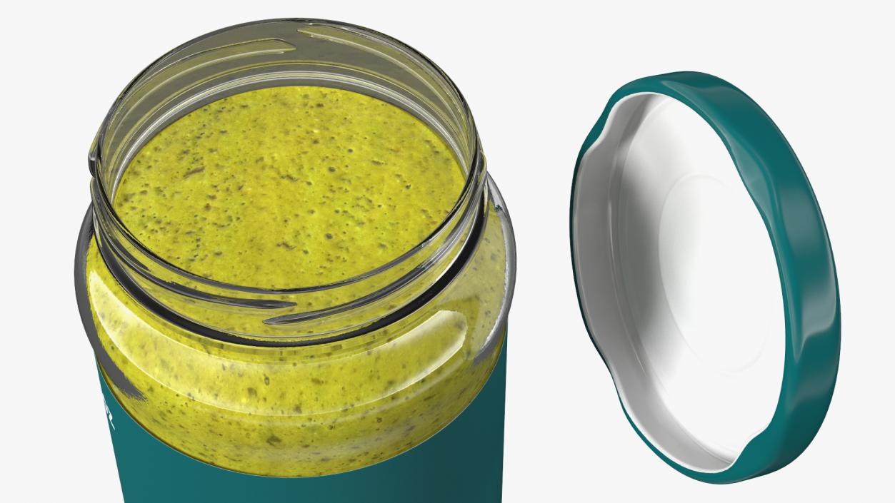 Pesto Sauce Pot 6oz 3D model