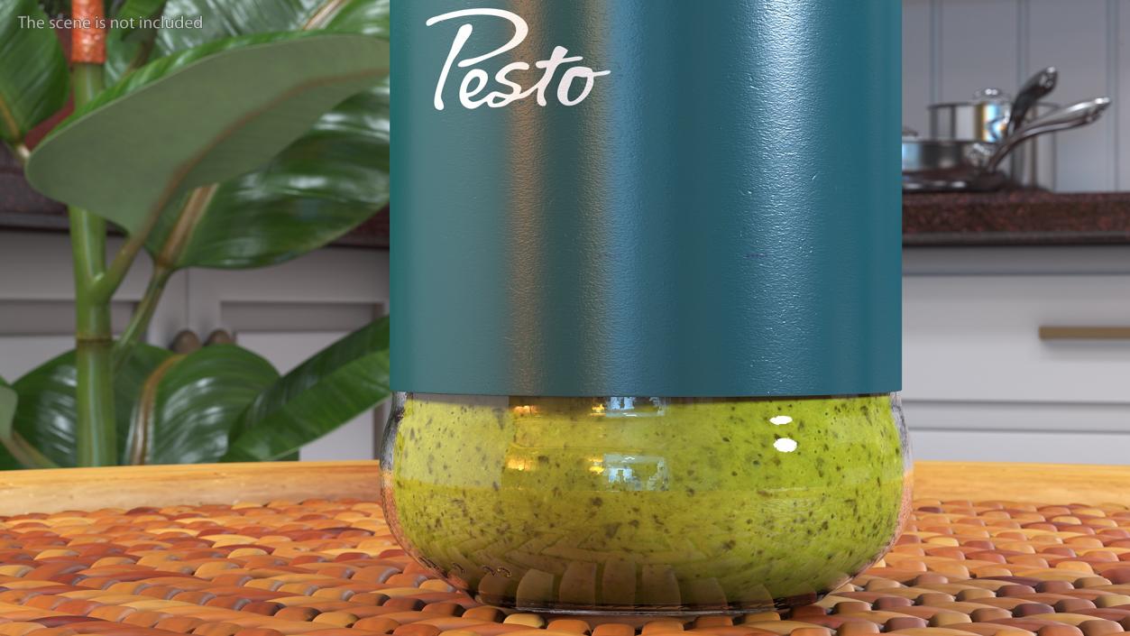 Pesto Sauce Pot 6oz 3D model