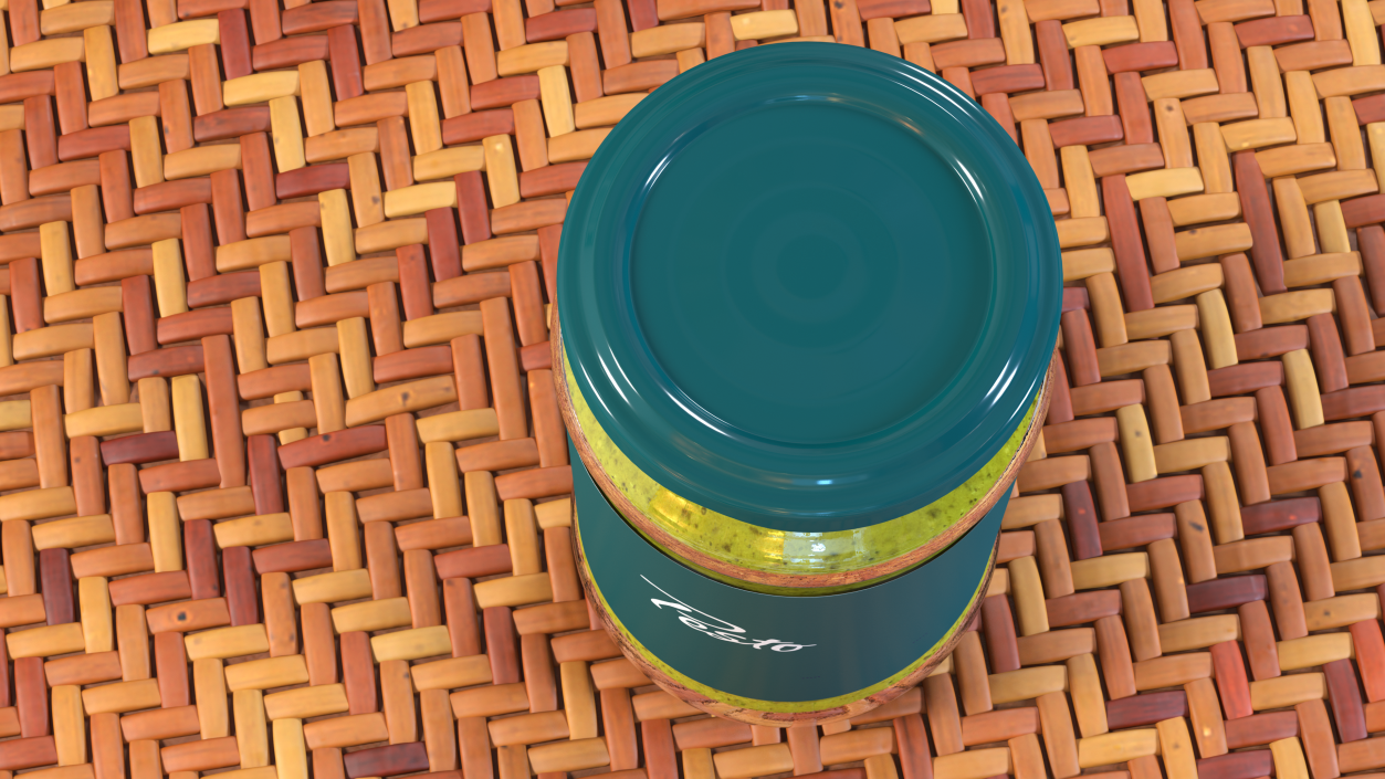 Pesto Sauce Pot 6oz 3D model