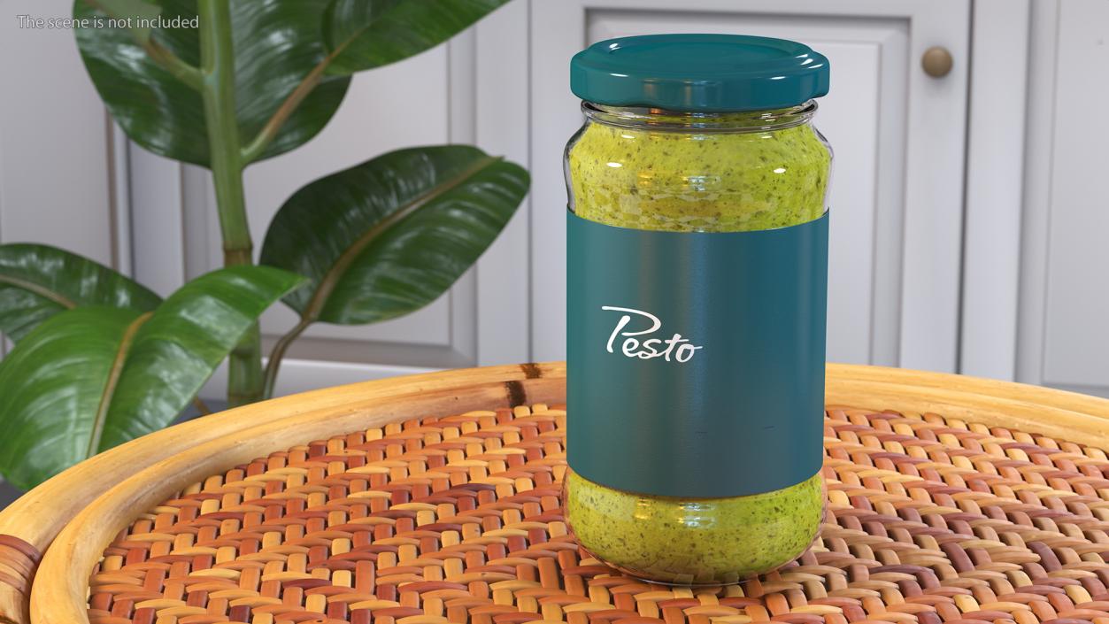 Pesto Sauce Pot 6oz 3D model