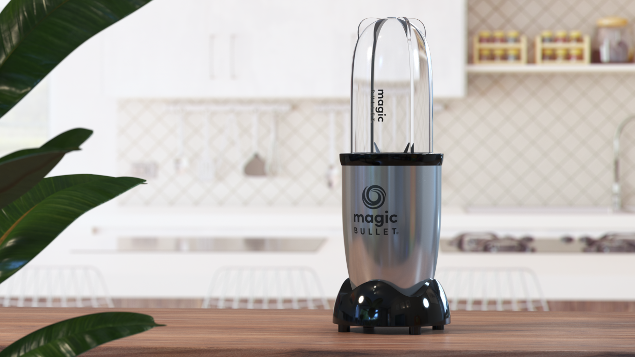 Magic Bullet Blender Silver 3D