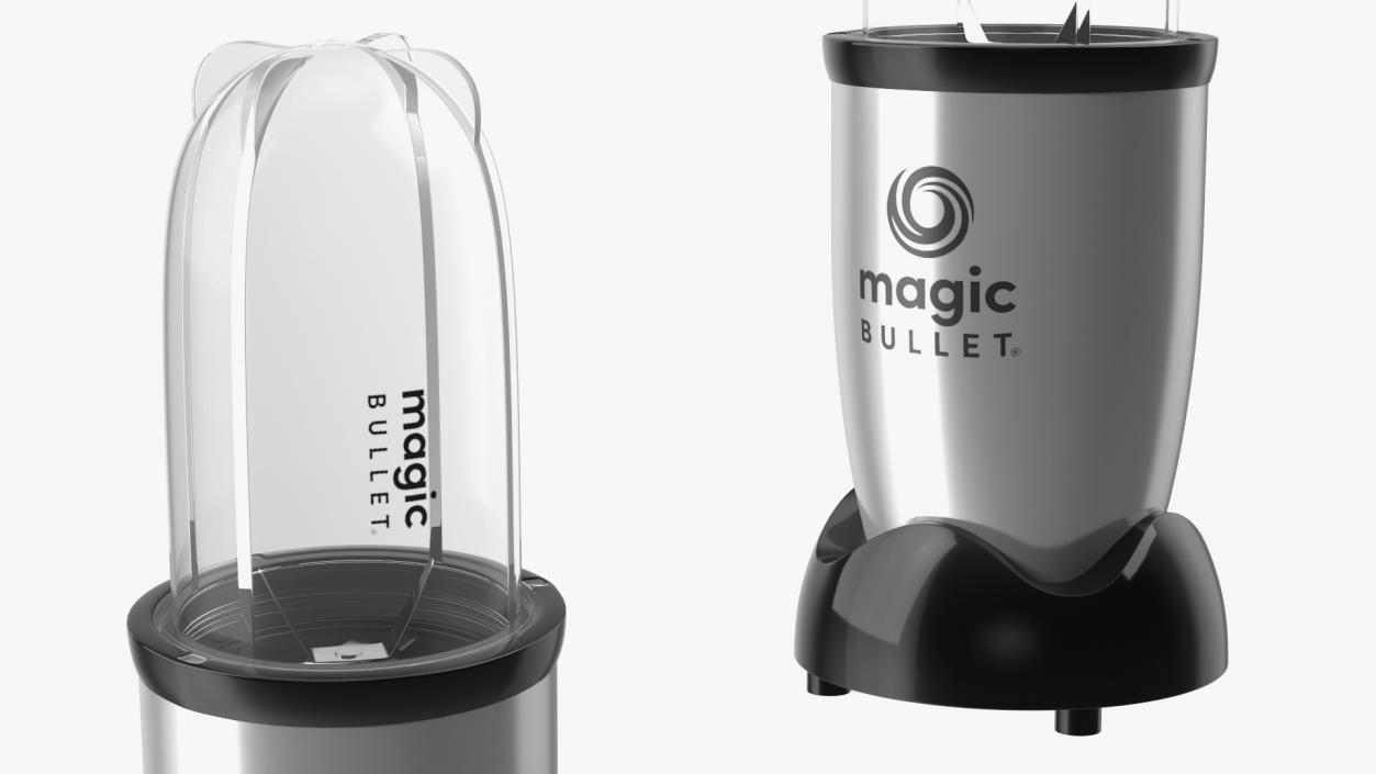 Magic Bullet Blender Silver 3D