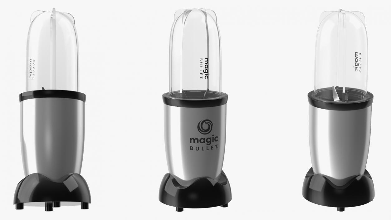 Magic Bullet Blender Silver 3D