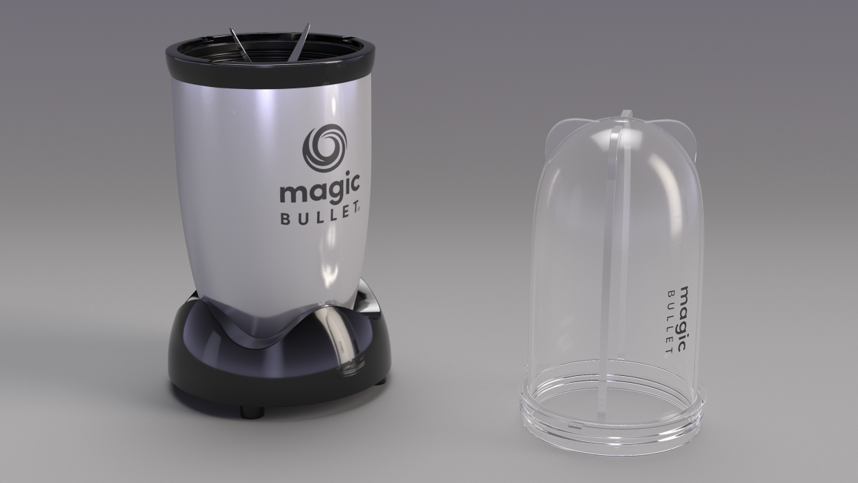 Magic Bullet Blender Silver 3D