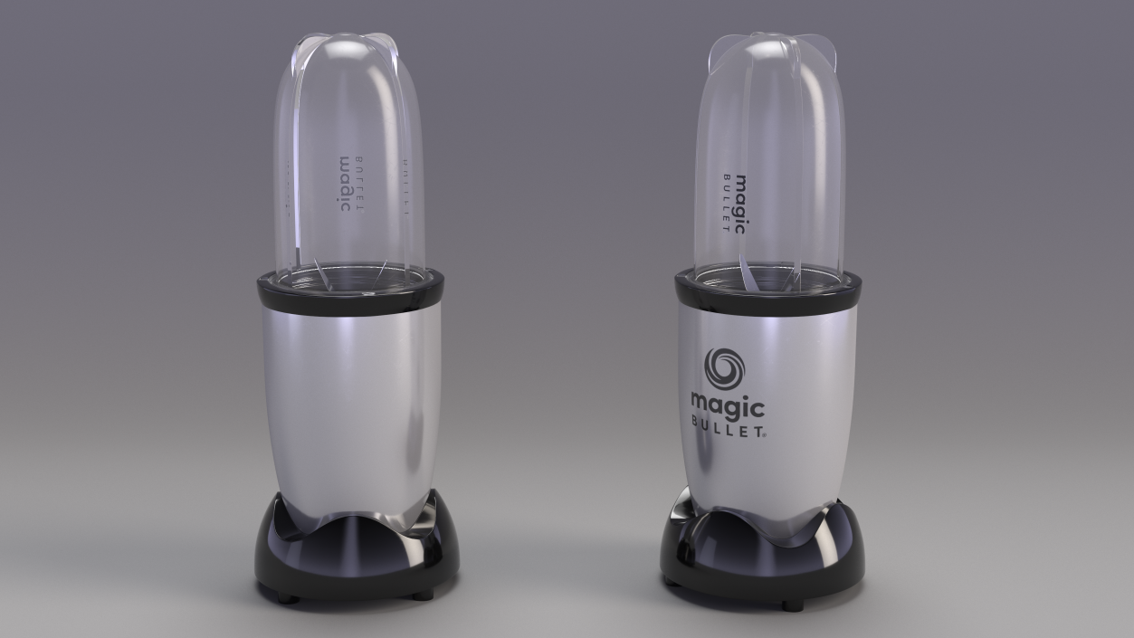 Magic Bullet Blender Silver 3D