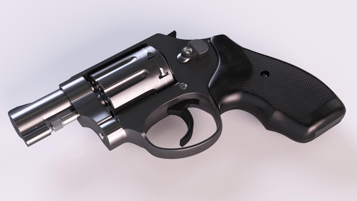 3D model Small Black Revolver