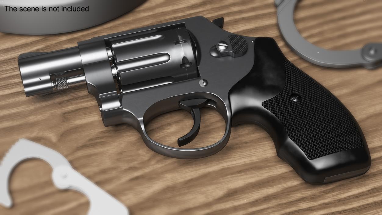 3D model Small Black Revolver