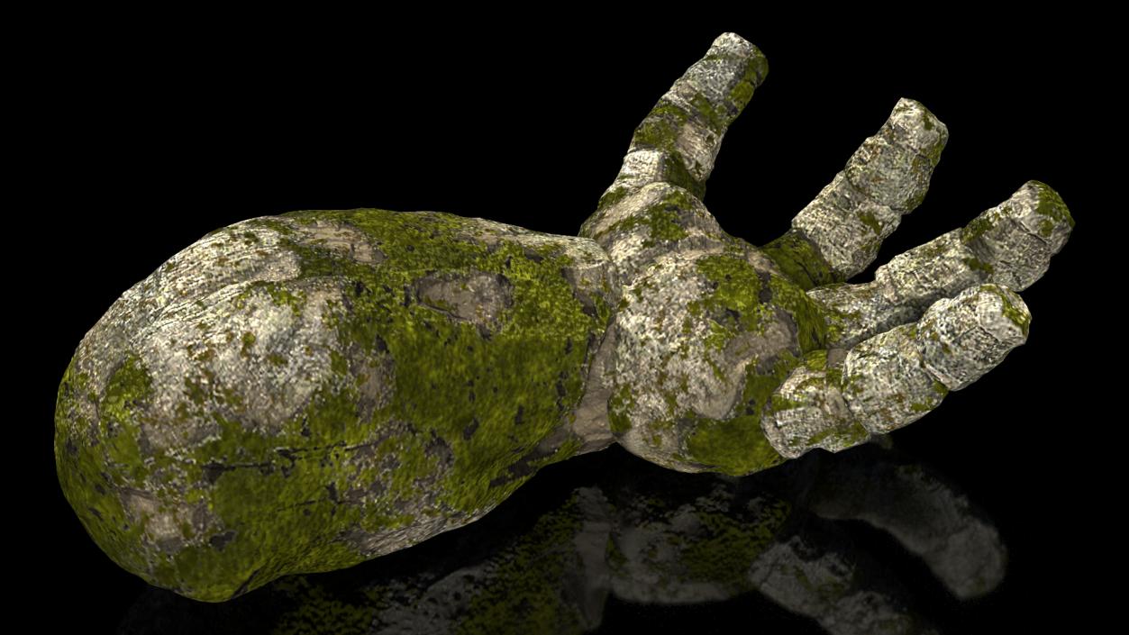 3D Stone Golem Hand