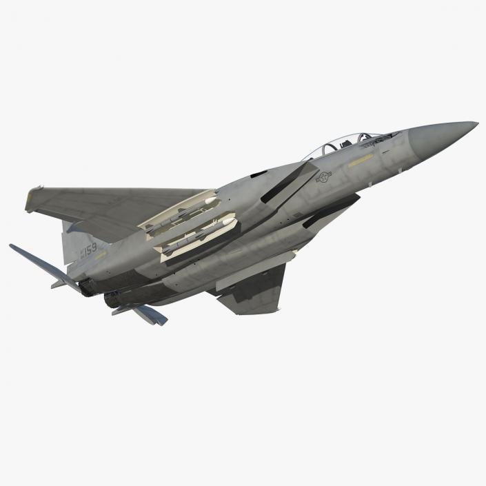 F-15 Silent Eagle Rigged 3D model