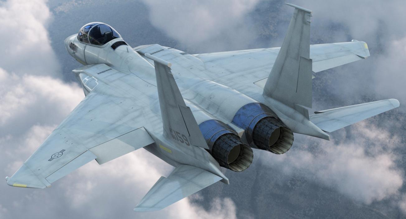 F-15 Silent Eagle Rigged 3D model