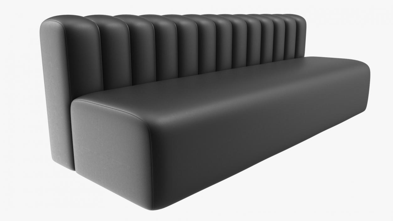 3D Elegant Leather Sofa with Table