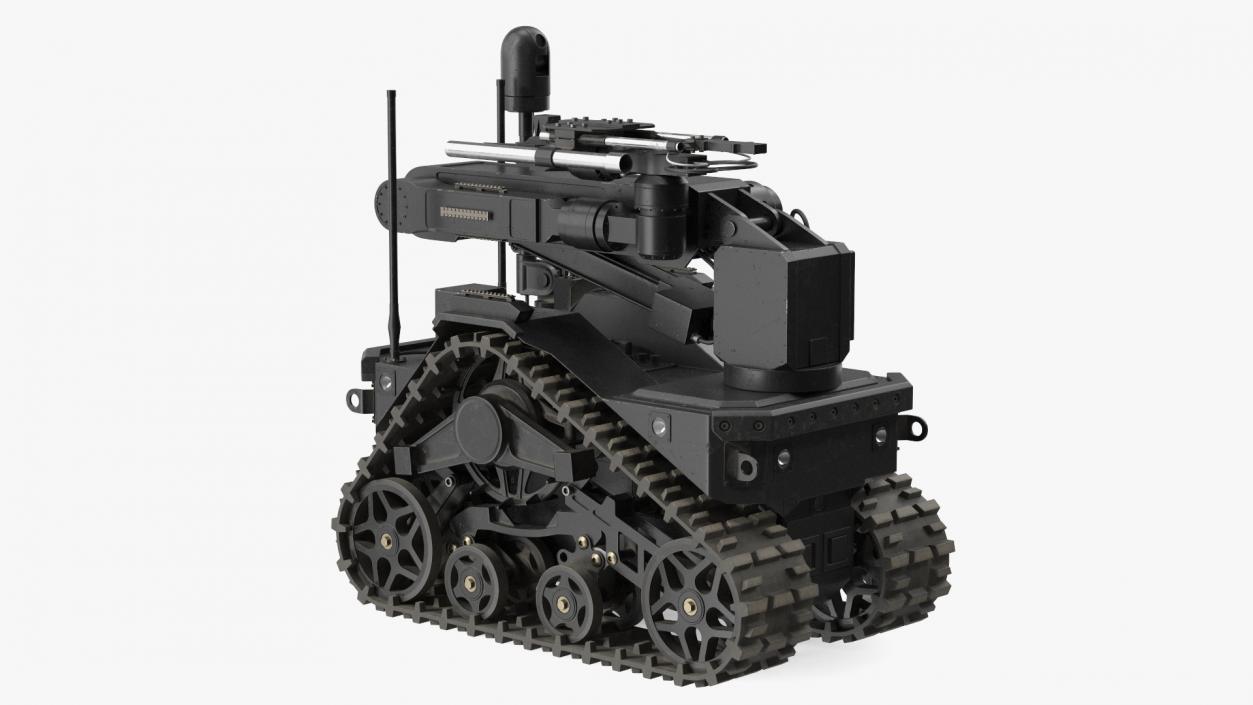 3D Worn Tracked Robot System Black