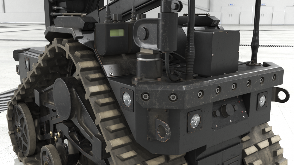 3D Worn Tracked Robot System Black