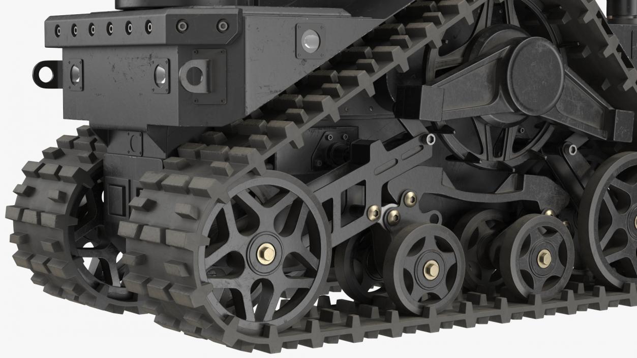 3D Worn Tracked Robot System Black