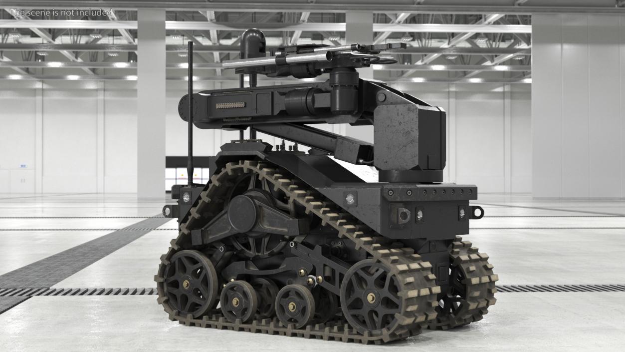 3D Worn Tracked Robot System Black