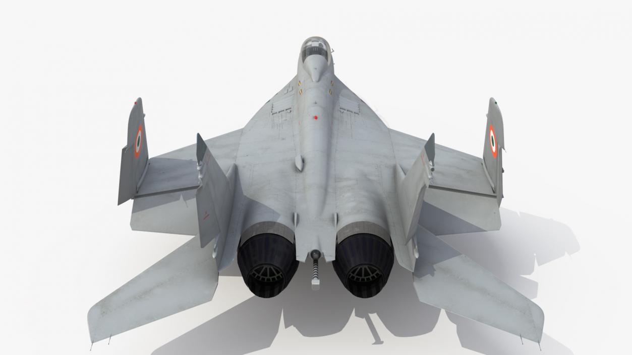 3D MiG 29 KUB Tandem Aircraft Indian with Armament Rigged for Maya model