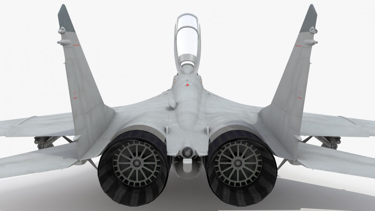 MiG 29 KUB Tandem Aircraft Indian with Armament Rigged 3D model