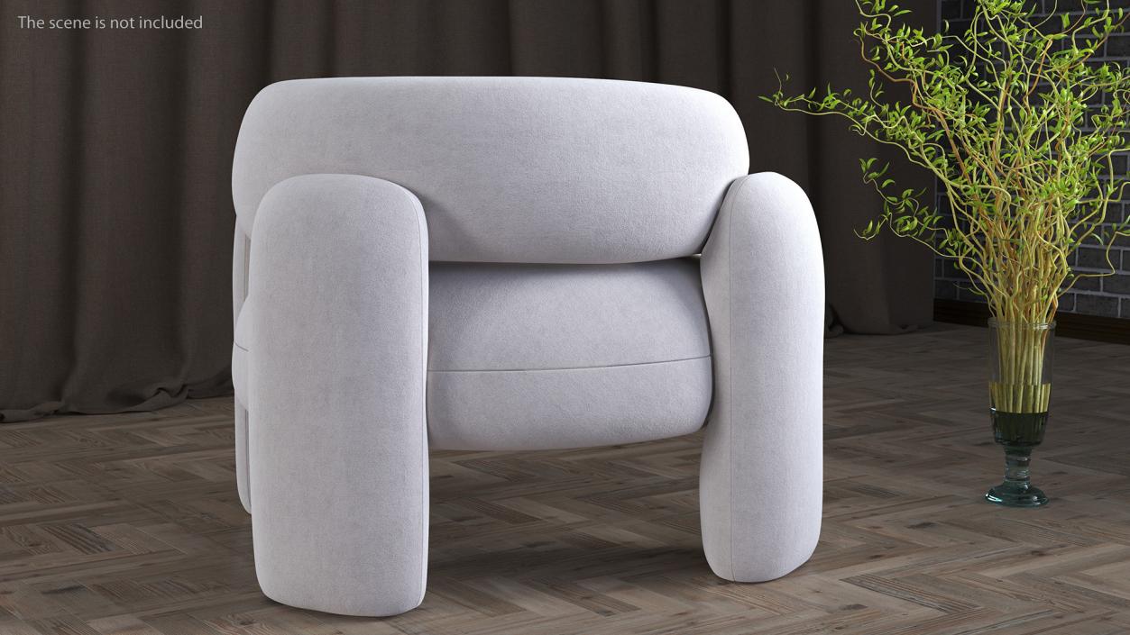 Royal Stranger Embrace Modern Armchair Beige 3D model