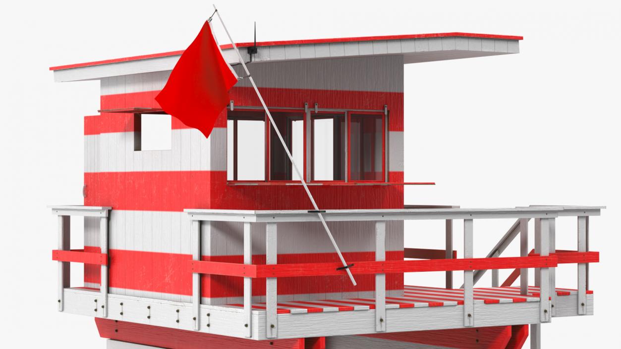 3D Beach Lifeguard Tower