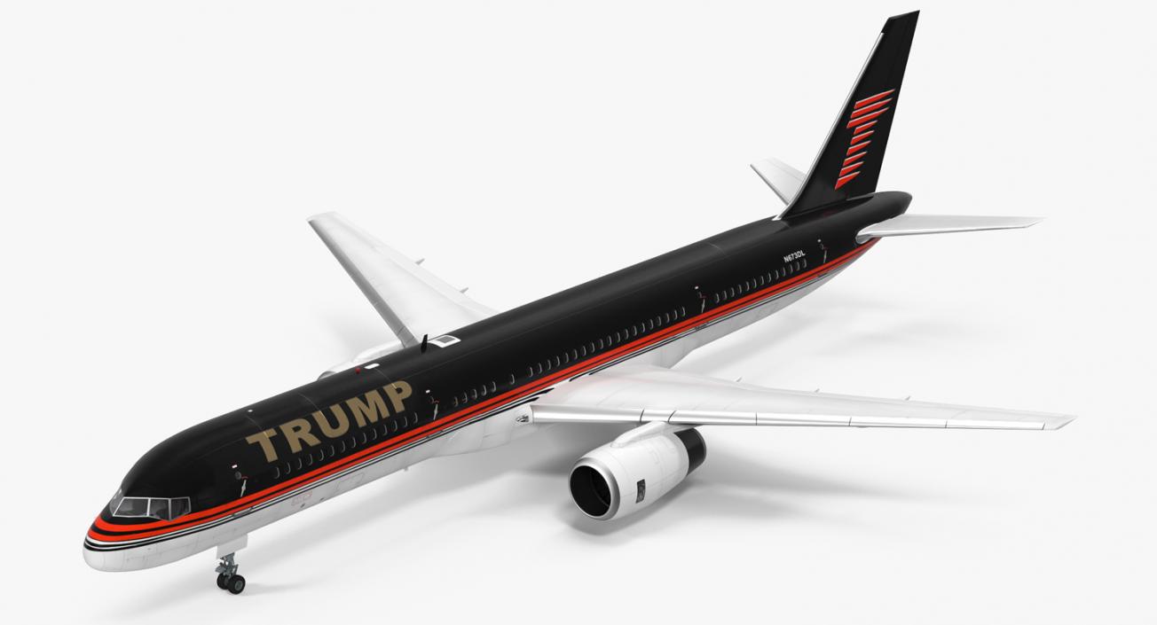 Donald Trumps Private Boeing 757 3D