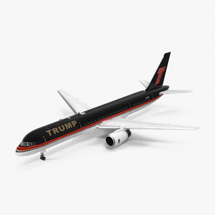 Donald Trumps Private Boeing 757 3D