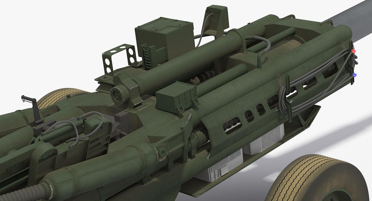 3D Howitzer M777 155mm Rigged