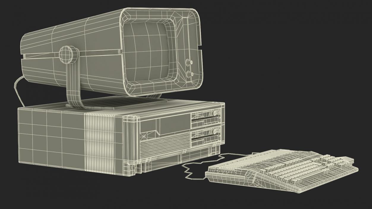 3D Retro Style Personal Computer 2