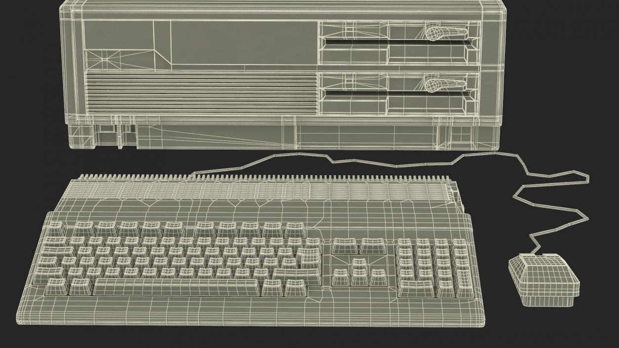 3D Retro Style Personal Computer 2