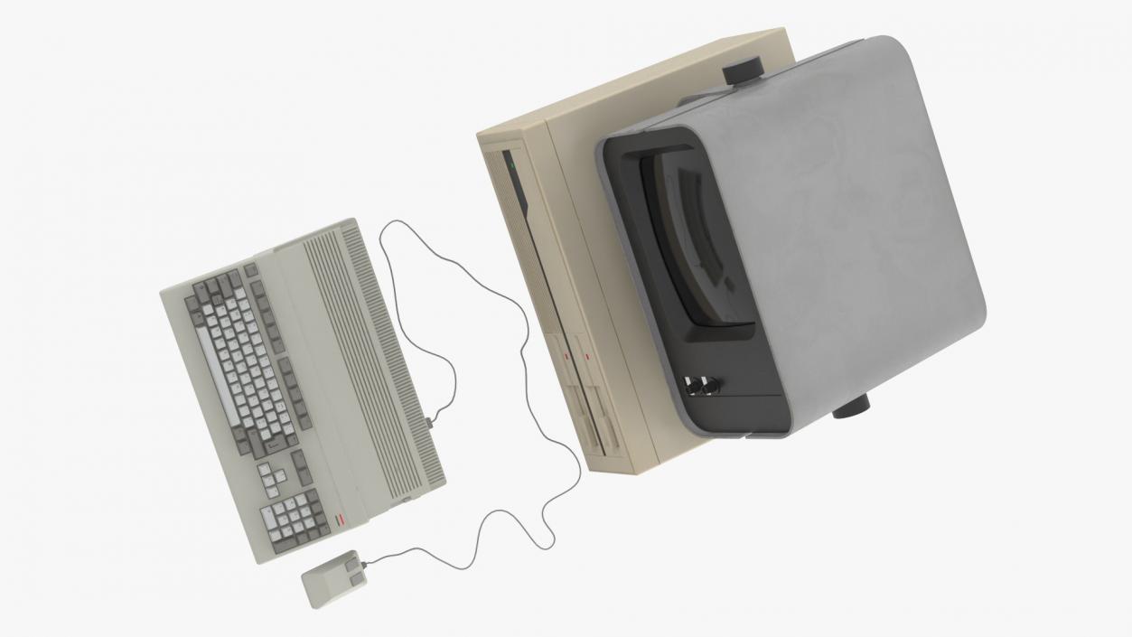 3D Retro Style Personal Computer 2