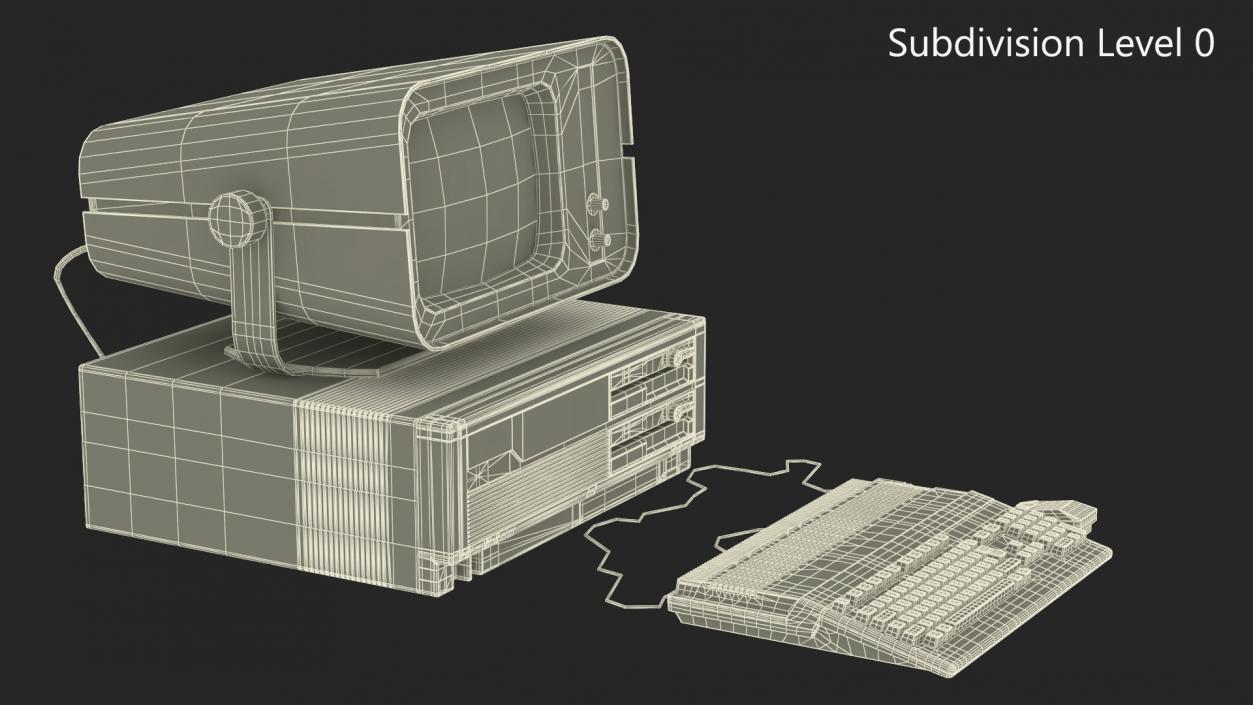 3D Retro Style Personal Computer 2