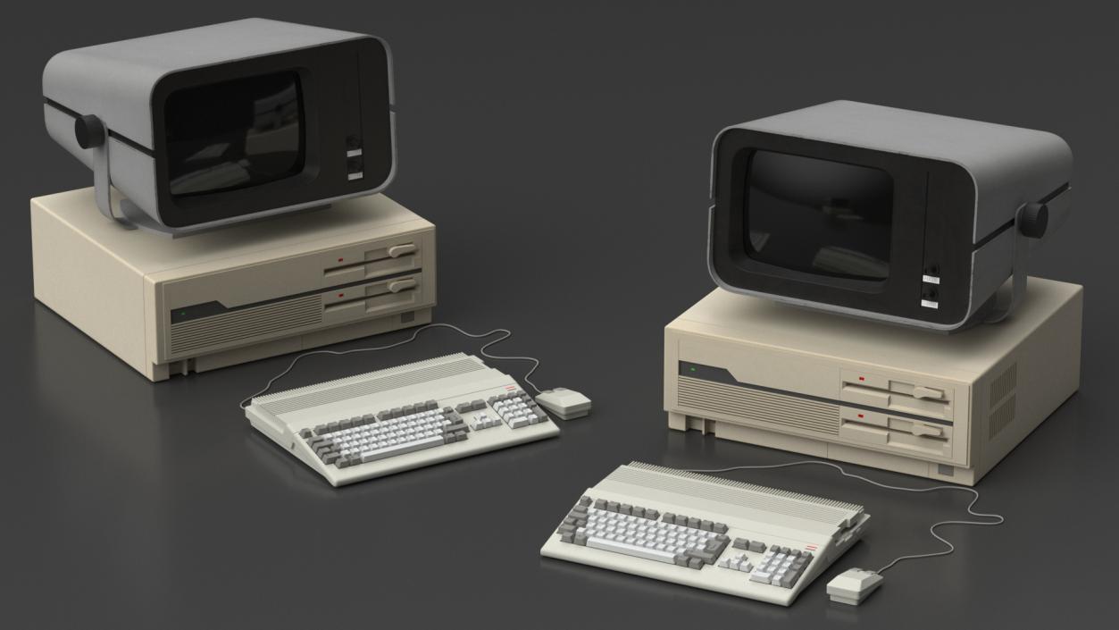 3D Retro Style Personal Computer 2