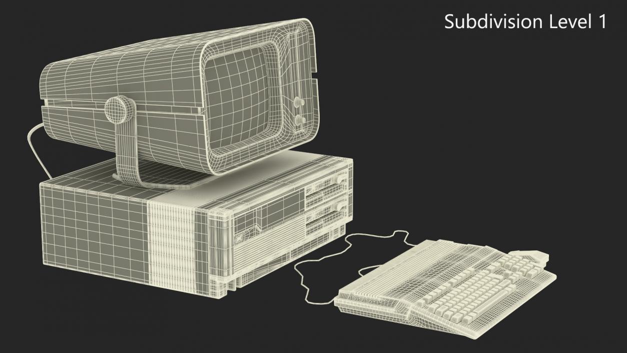 3D Retro Style Personal Computer 2