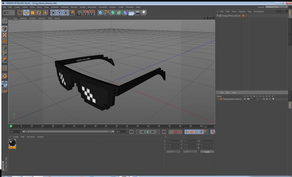 Swag Meme Glasses 3D