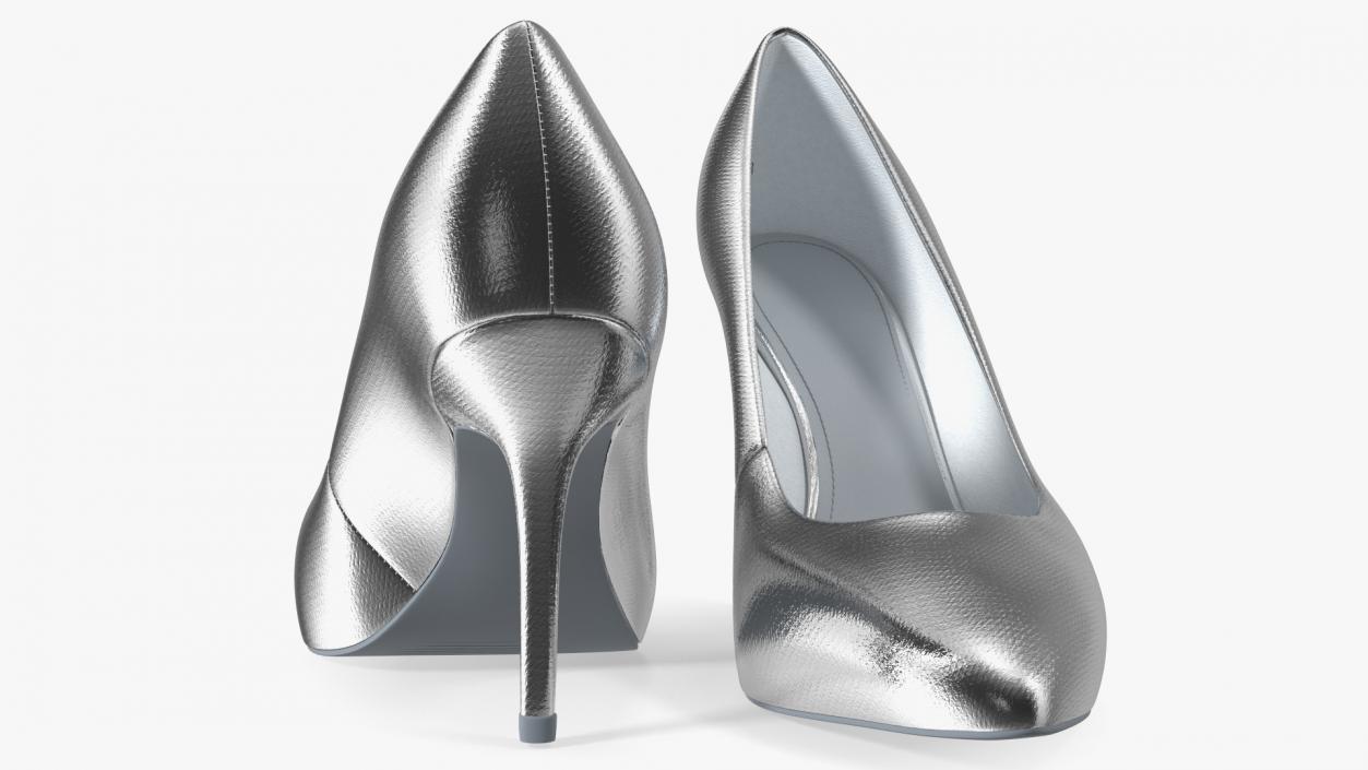 Silver Shoes 3D