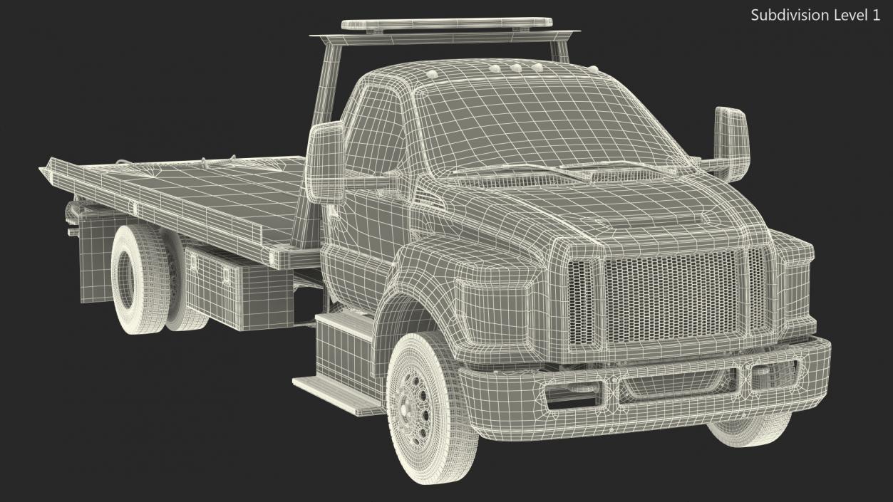 Tow Truck Flatbed 3D