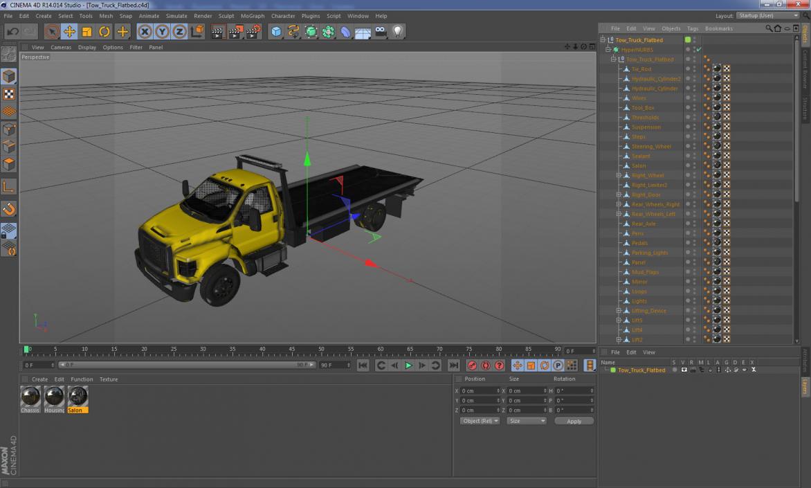 Tow Truck Flatbed 3D