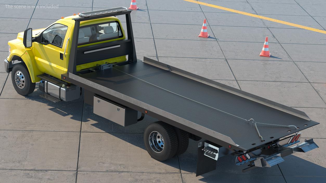 Tow Truck Flatbed 3D