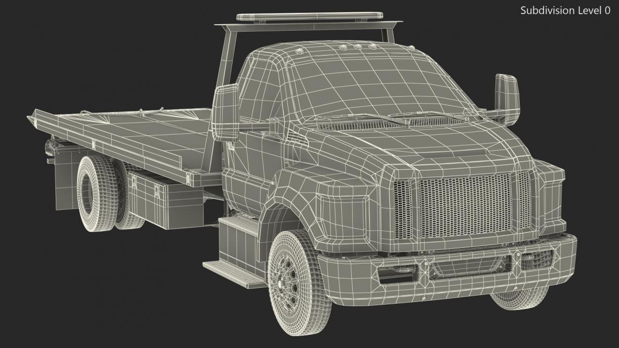 Tow Truck Flatbed 3D