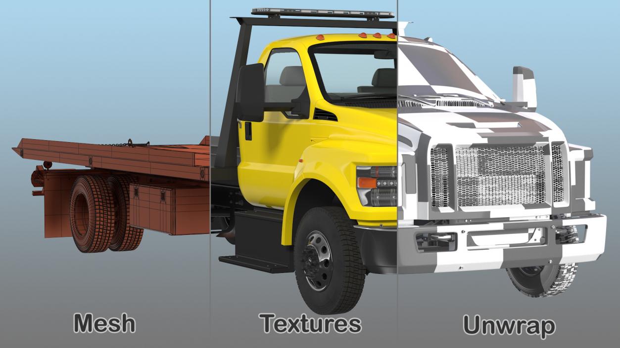 Tow Truck Flatbed 3D