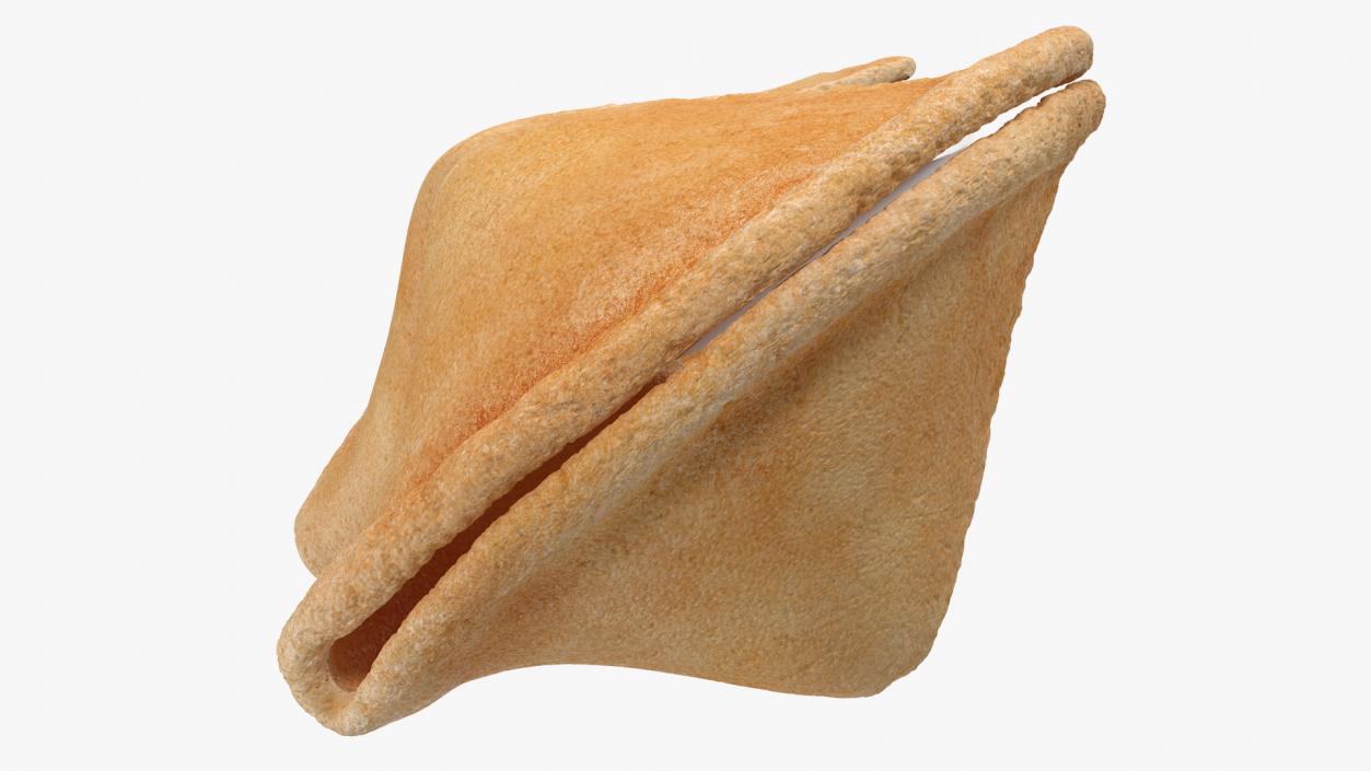 Open Fortune Cookie with Message 3D