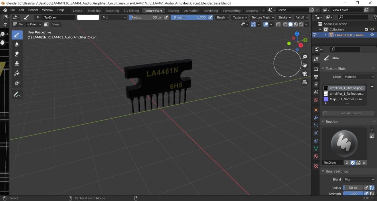 3D LA4461N IC LA4461 Audio Amplifier Circuit