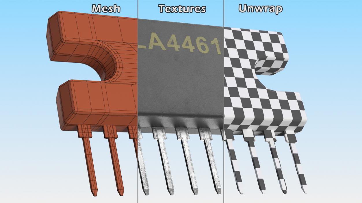 3D LA4461N IC LA4461 Audio Amplifier Circuit