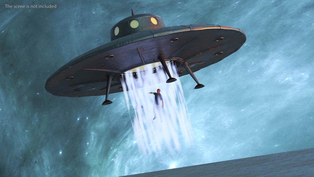 3D model Old UFO Ship Kidnaps