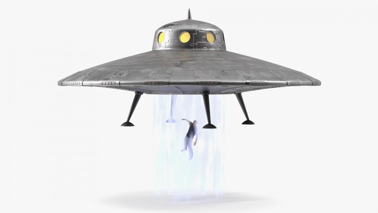 3D model Old UFO Ship Kidnaps