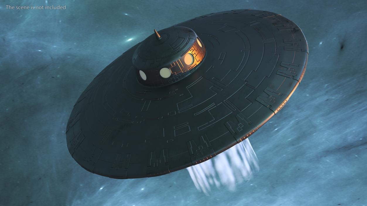 3D model Old UFO Ship Kidnaps